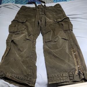 Abercrombie & Fitch Olive Boyfriend Jeans